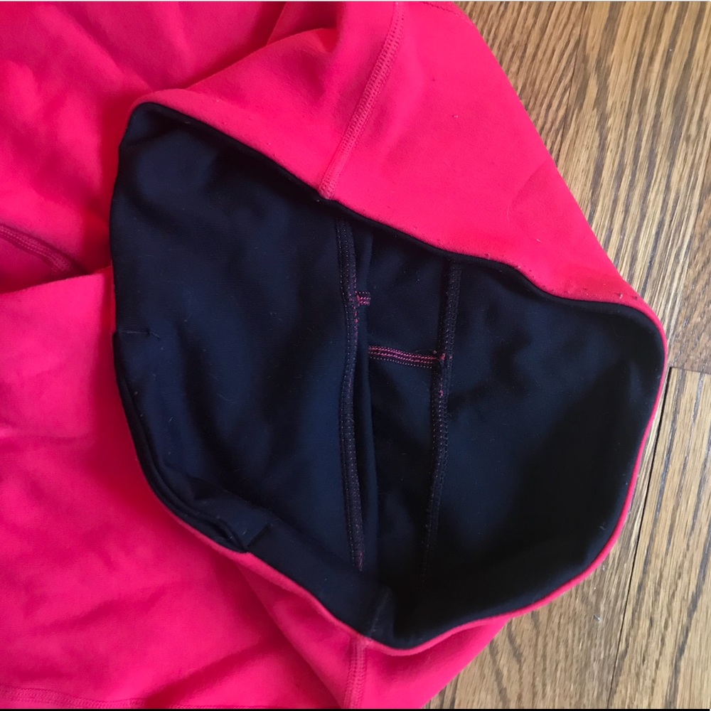 Reversible pink/black workout leggings with pocket - Picture 4 of 6